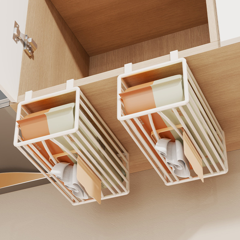 厨房纸巾架免打孔橱柜