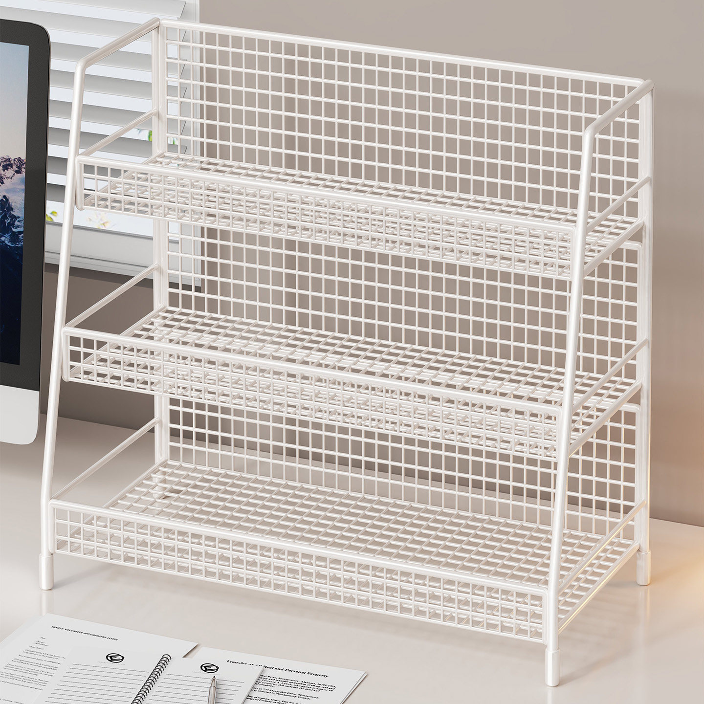 桌面置物架客厅餐桌零食水杯收纳神器厨房台面调料多层储物整理架,收纳整理,整理架/置物架/收纳架,淘宝优惠券,粉丝福利购,淘宝优惠卷