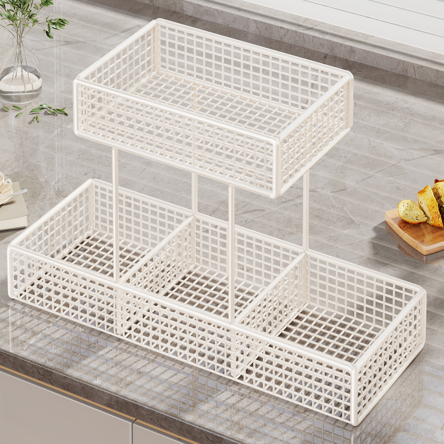 水果盘客厅茶几家用轻奢多层