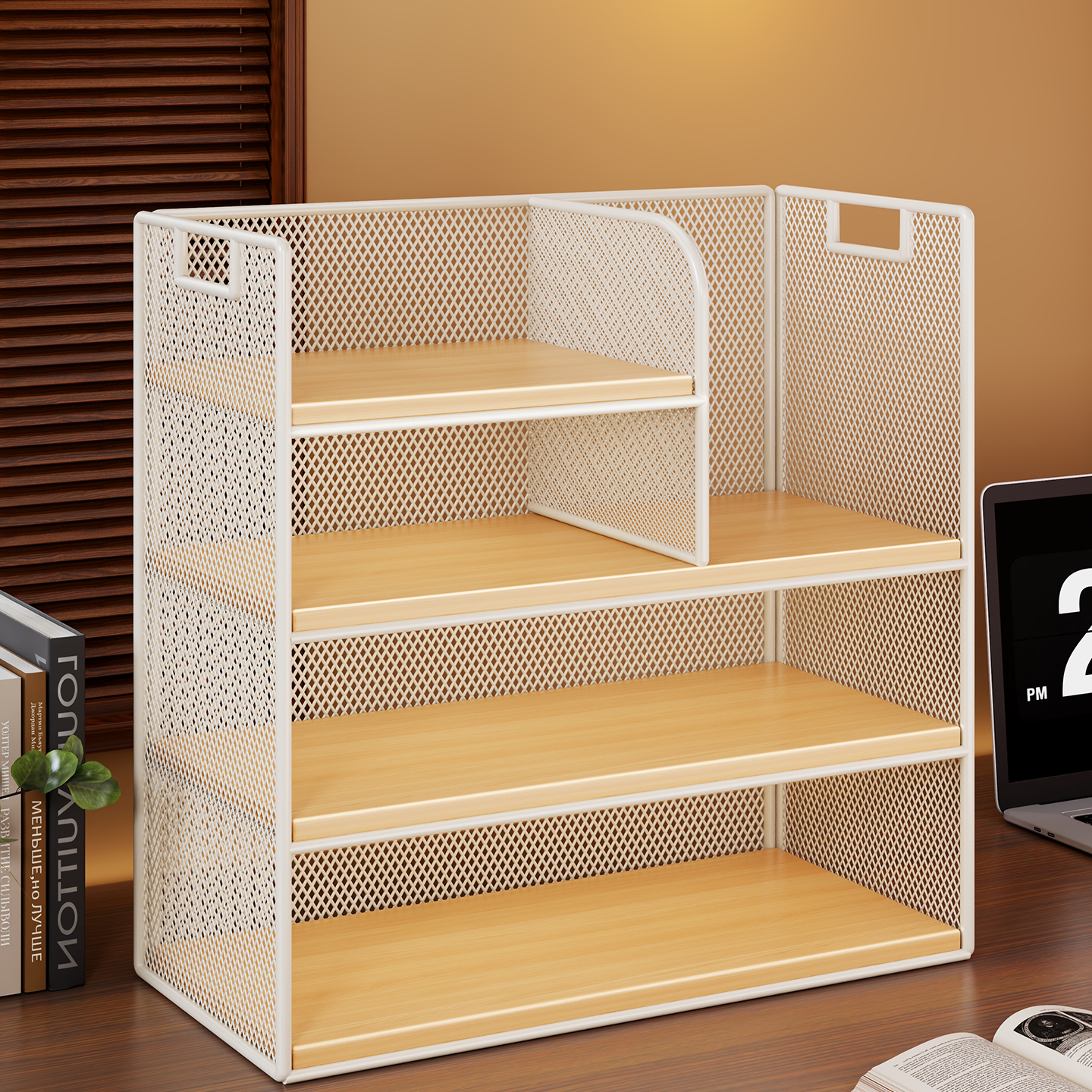 桌面书架多层书桌上简易小书柜