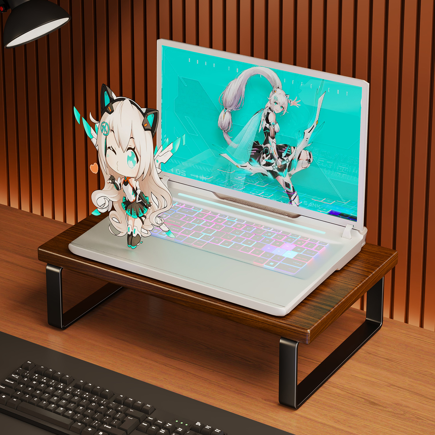 笔记本电脑支架台式增高置物架