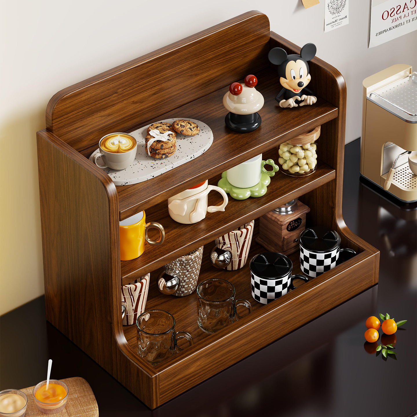 桌面杯架中古水杯置物架