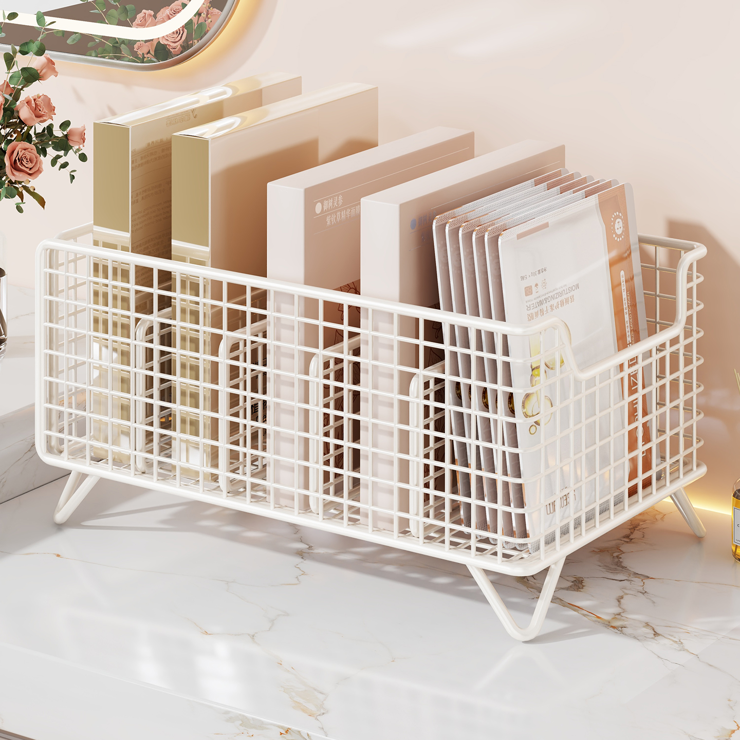 面膜收纳盒桌面化妆品置物架