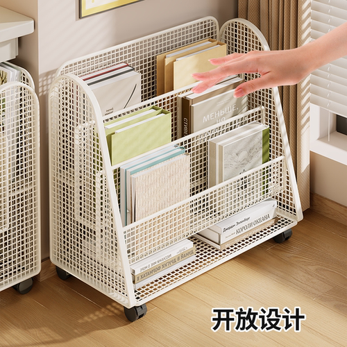桌下置物架带轮移动小推车