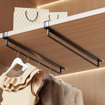 衣柜挂衣杆免打孔衣服挂钩