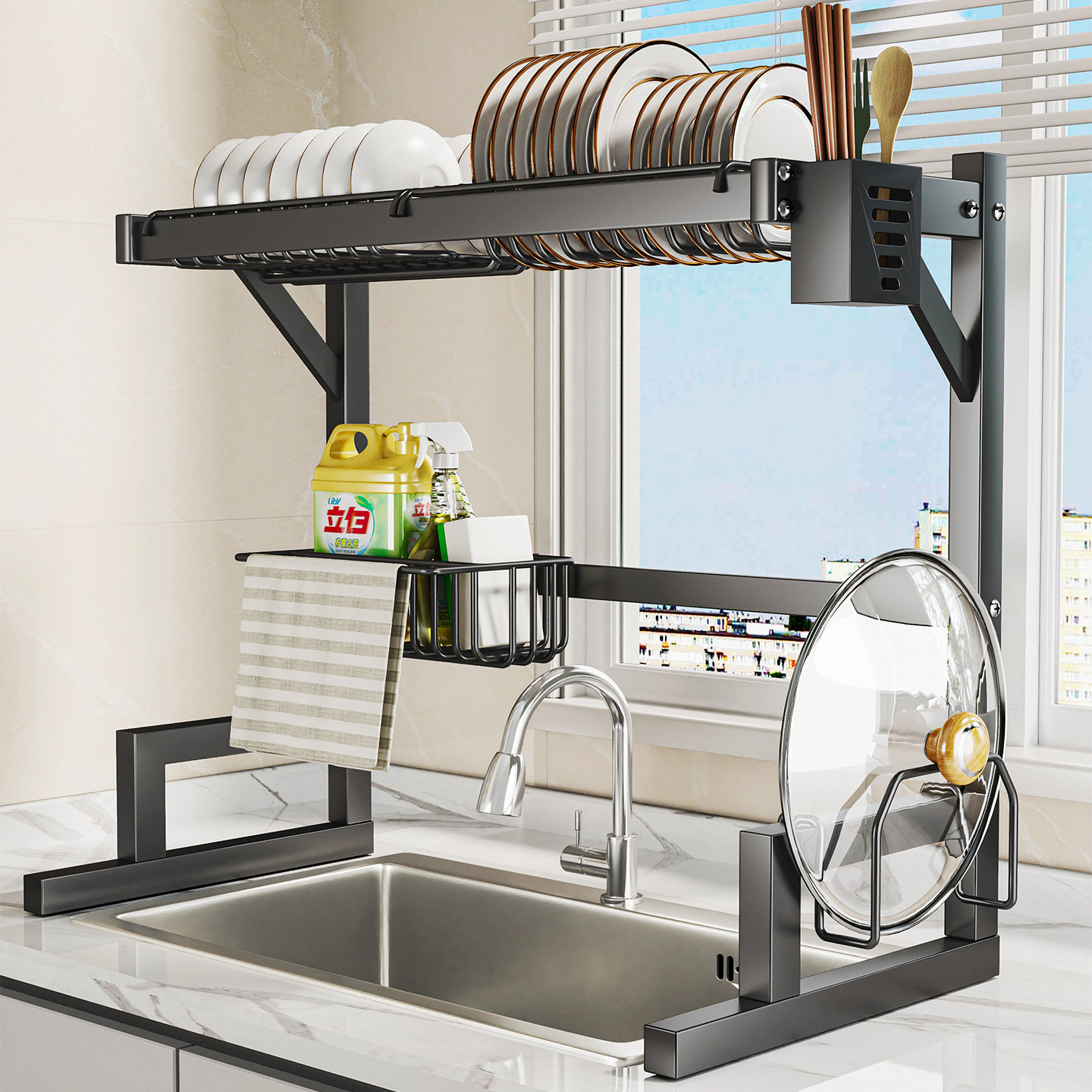 厨房水槽置物架家用多功