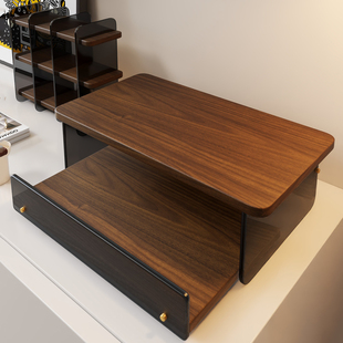 台面咖啡机置物架吧咖啡器具摆放台亚克力水杯马克杯防尘杯架收纳