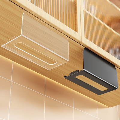 橱柜下纸巾架免打孔悬挂式