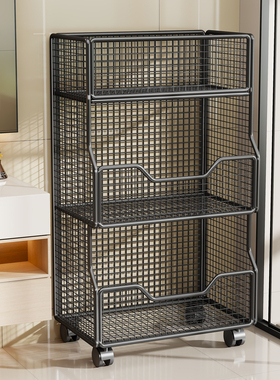 卫生间置物架浴室厕所夹缝多层收纳架洗手间落地洗衣液移动小推车