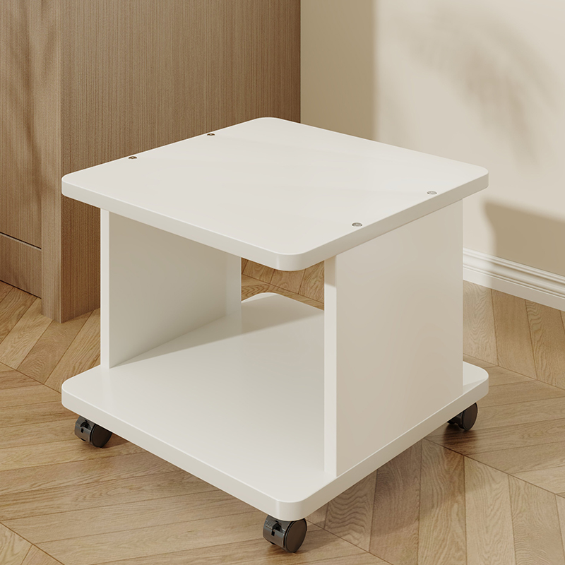 打印机置物架办公室双层落地可移动复印机收纳架子小型a4纸整理架