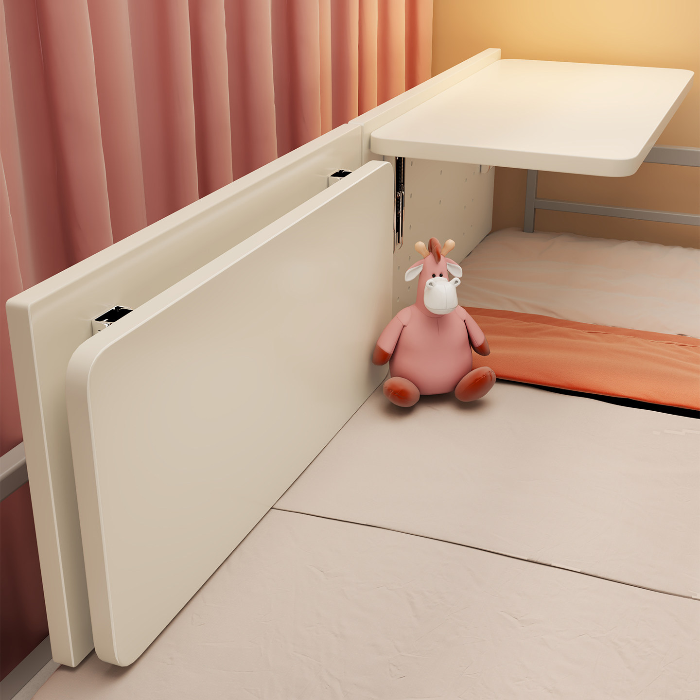 可折叠悬空床上桌大学生宿舍上下铺床头床尾侧边小桌板懒人小桌子寝室