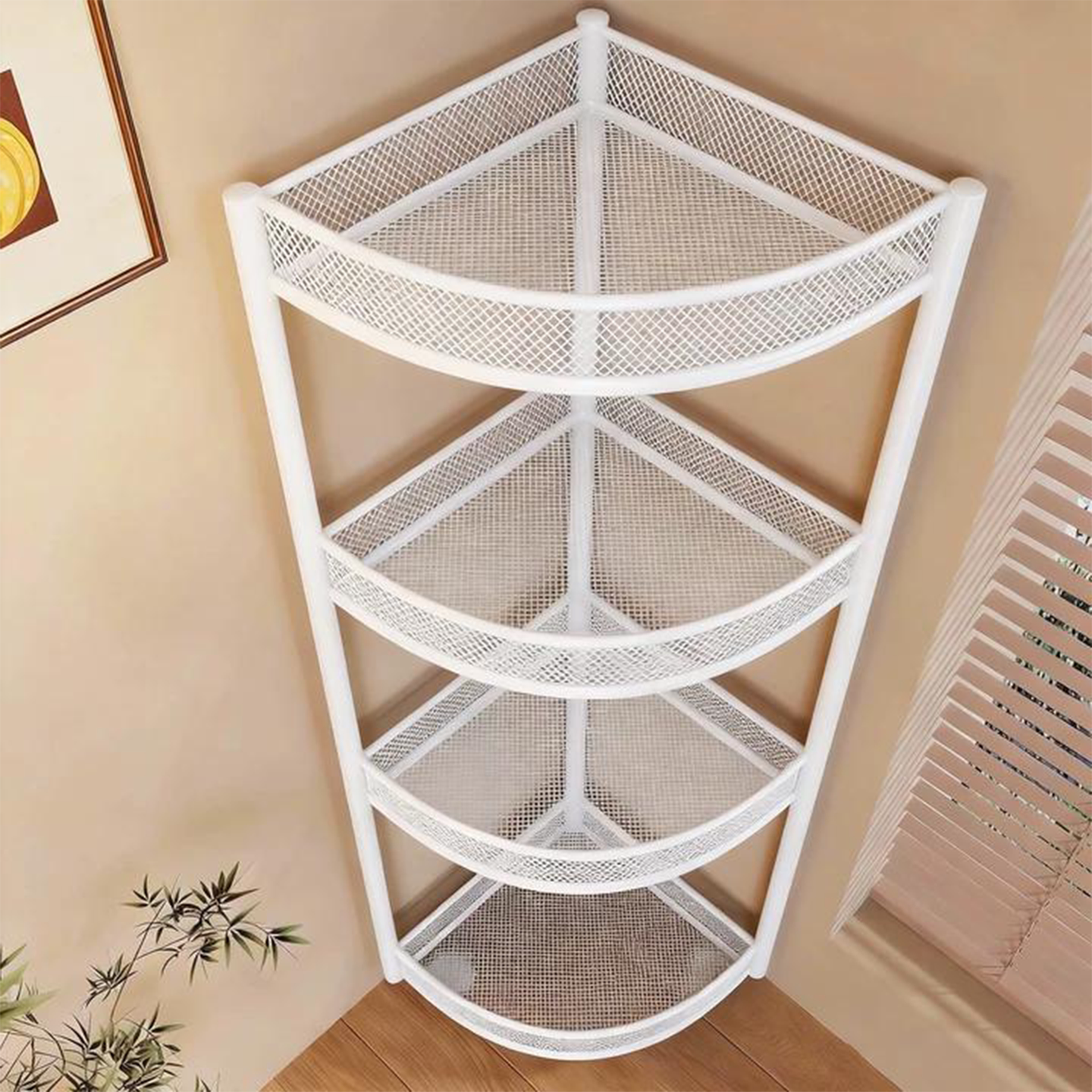 浴室置物架卫生间三角多层收纳架子落地洗澡间厕所转角脸盆整理架