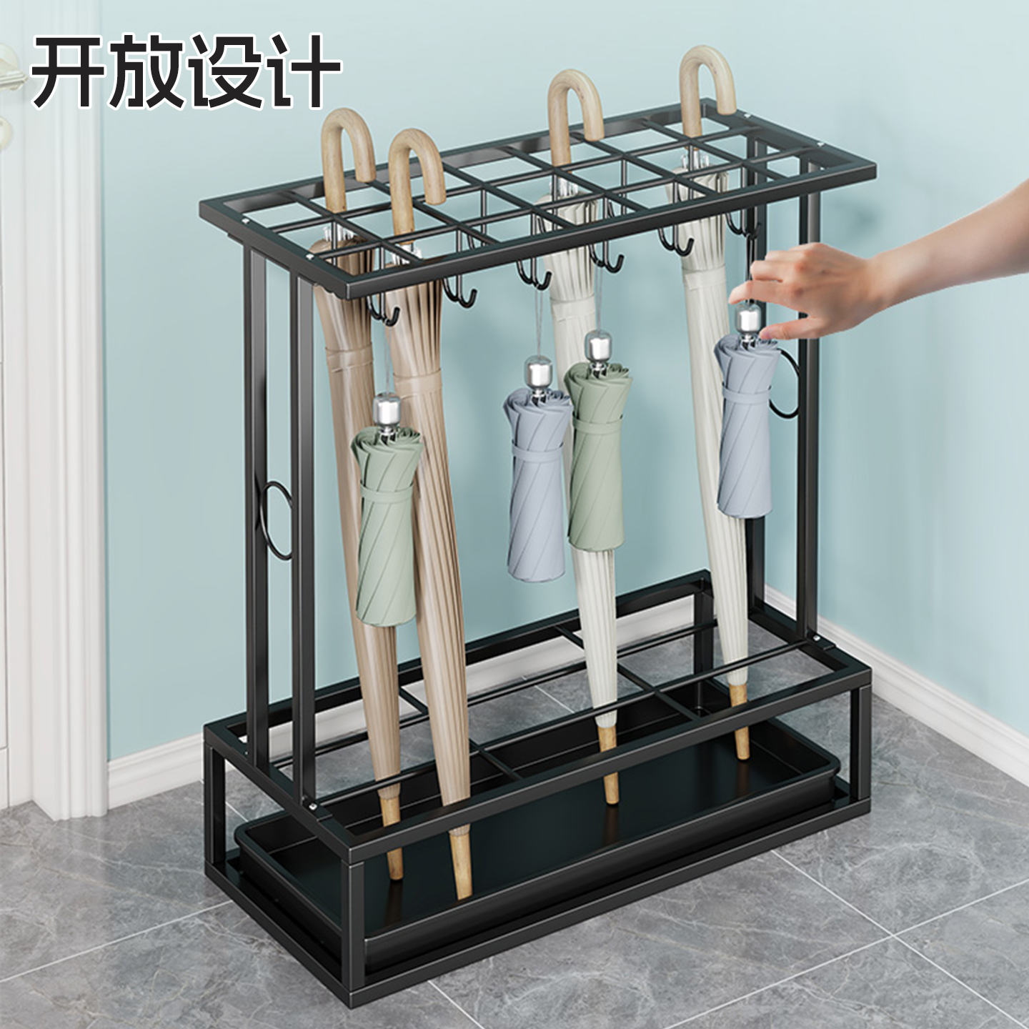 沥水雨伞架门口雨伞桶放伞架