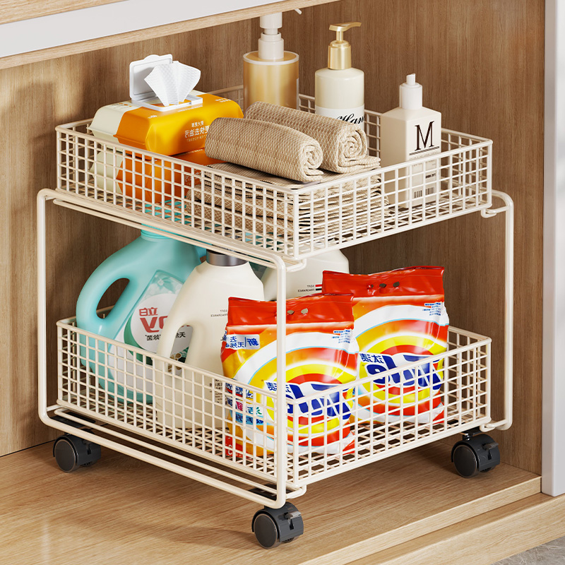 加高护栏 上下双层设计 万向滑轮 强力承重