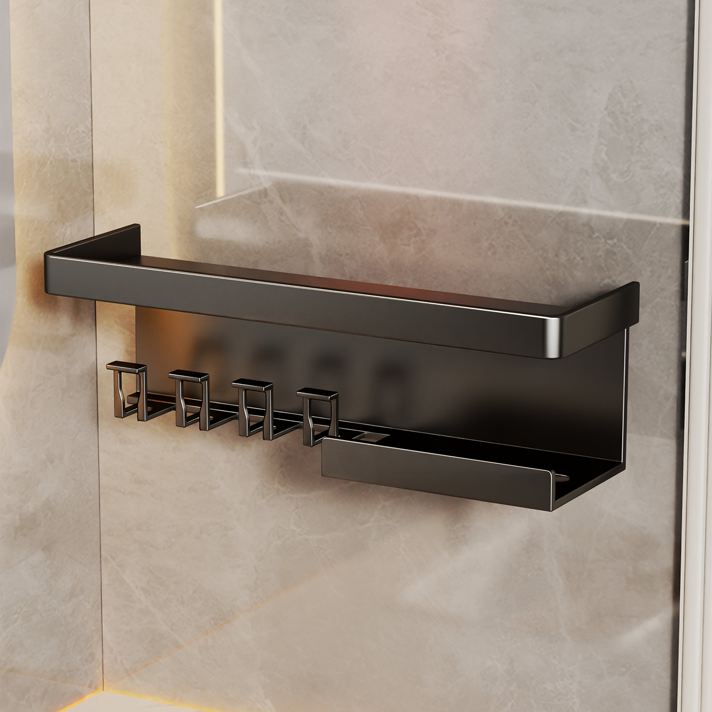 卫生间免打孔壁挂牙刷置物架