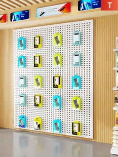 洞洞板置物架手机壳展示架墙面饰品收纳挂架五金工具配件挂板货架