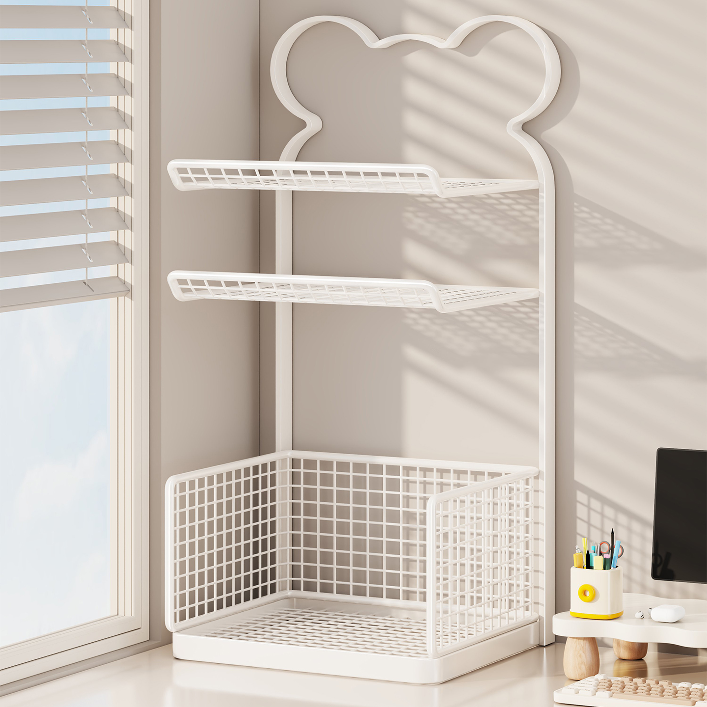 学生立式多层小型书架书本收纳柜