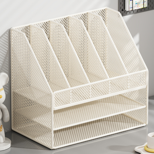 书立架学生桌面书架书桌上课本收纳架宿舍多层置物架办公室文件架