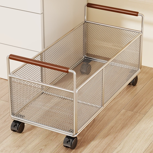 书包书本收纳箱带滑轮宿舍桌下书籍神器筐学生教室桌面装书箱盒子