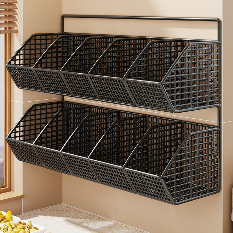 厨房置物架多功能免打