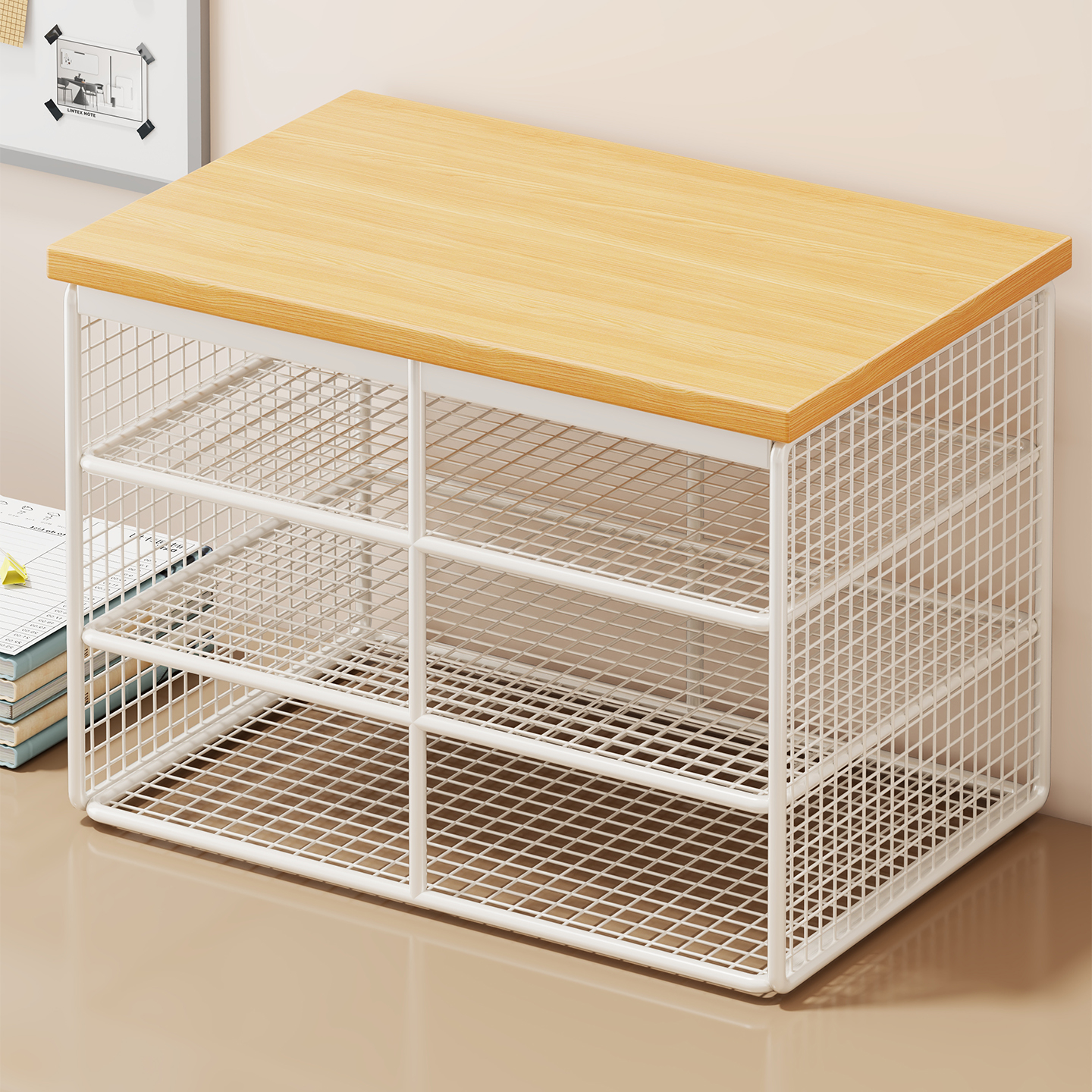 打印机置物架桌面多层文件架子