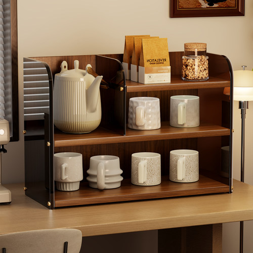 桌面置物架亚克力餐桌水壶收纳