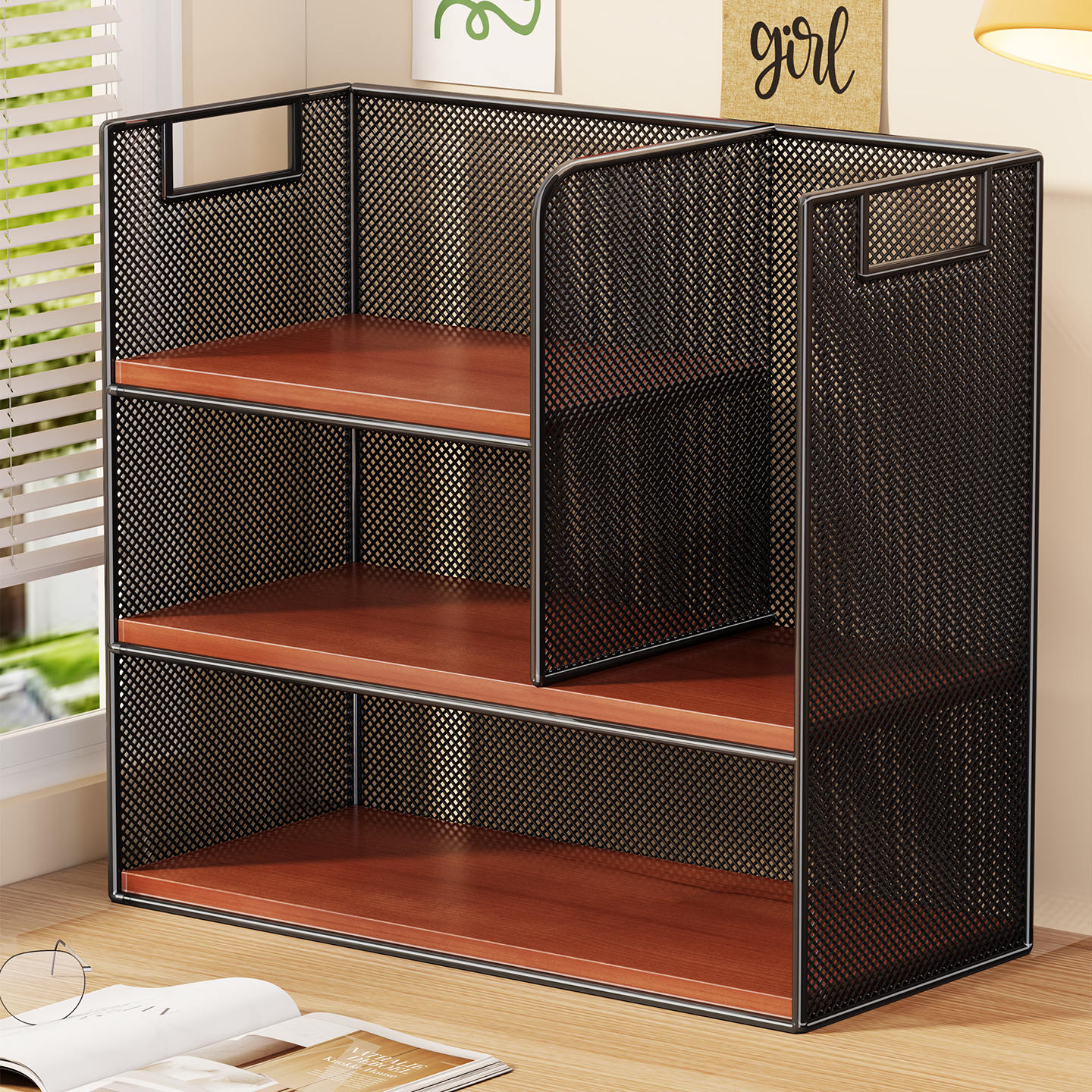 桌上多层书柜立式小型书本收纳柜