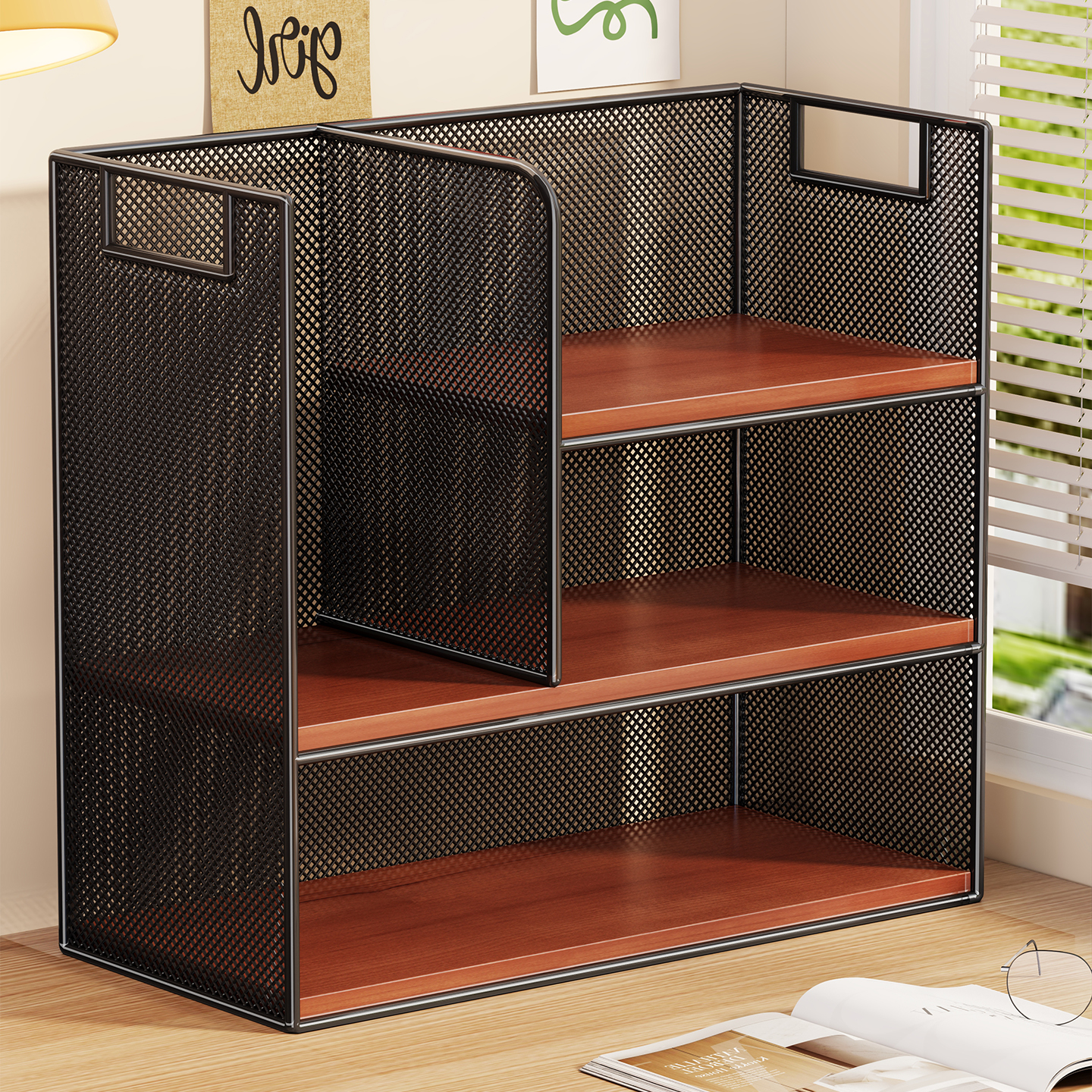 桌面书架多层立式小型书柜