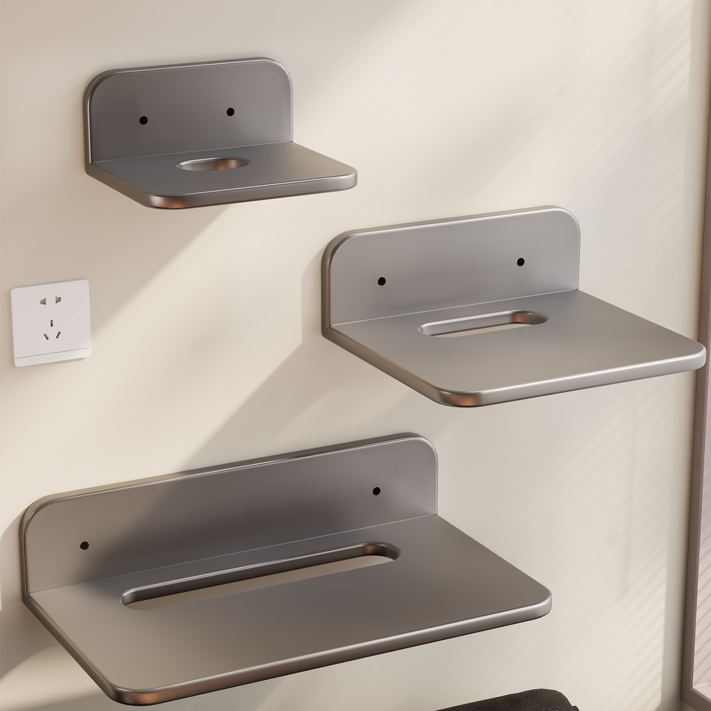 路由器放置架免打孔墙上壁挂式