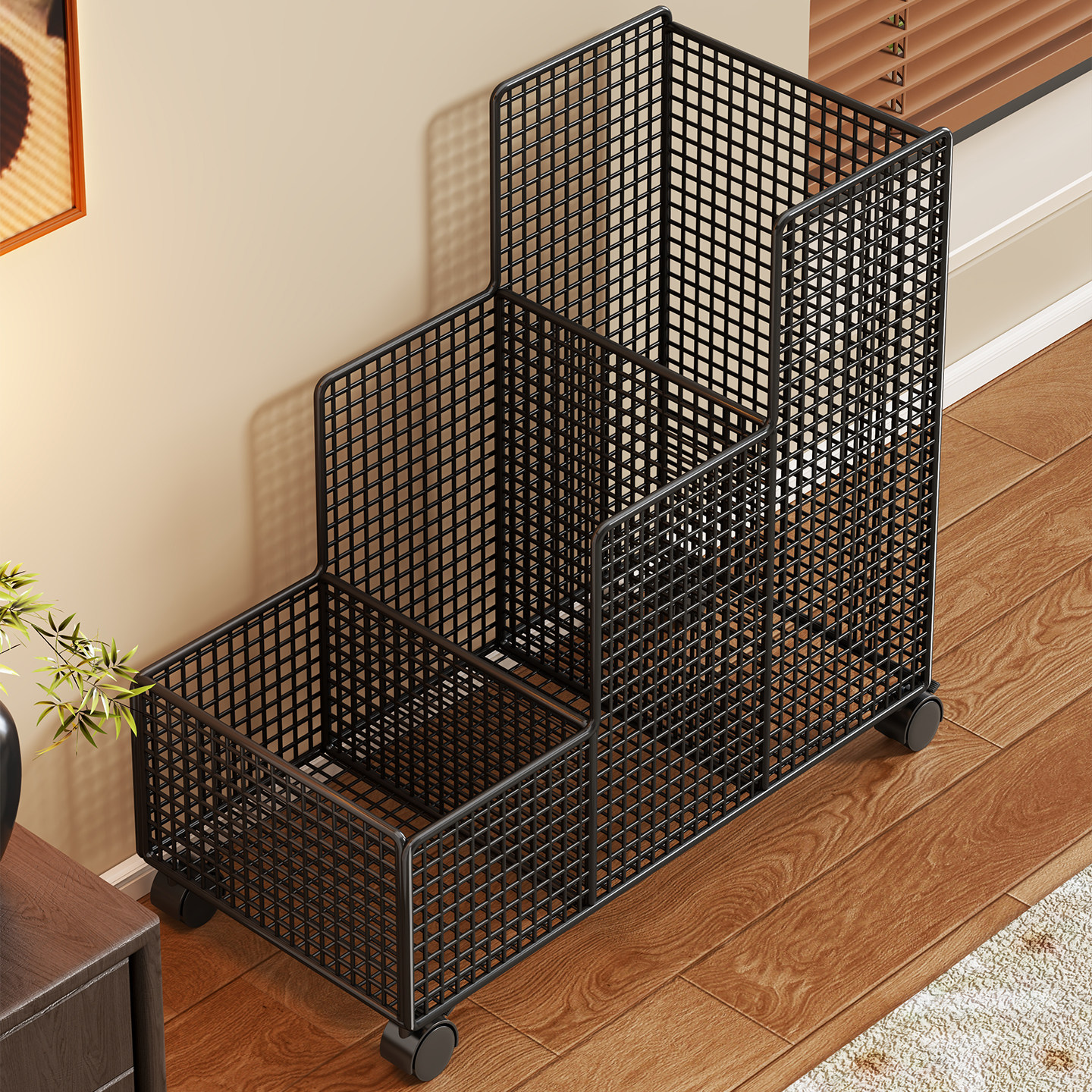 健身器材收纳神器家用带轮可移动推车羽毛球拍置物架瑜伽垫收纳筐,收纳整理,运动器材收纳用具,淘宝优惠券,粉丝福利购,淘宝优惠卷