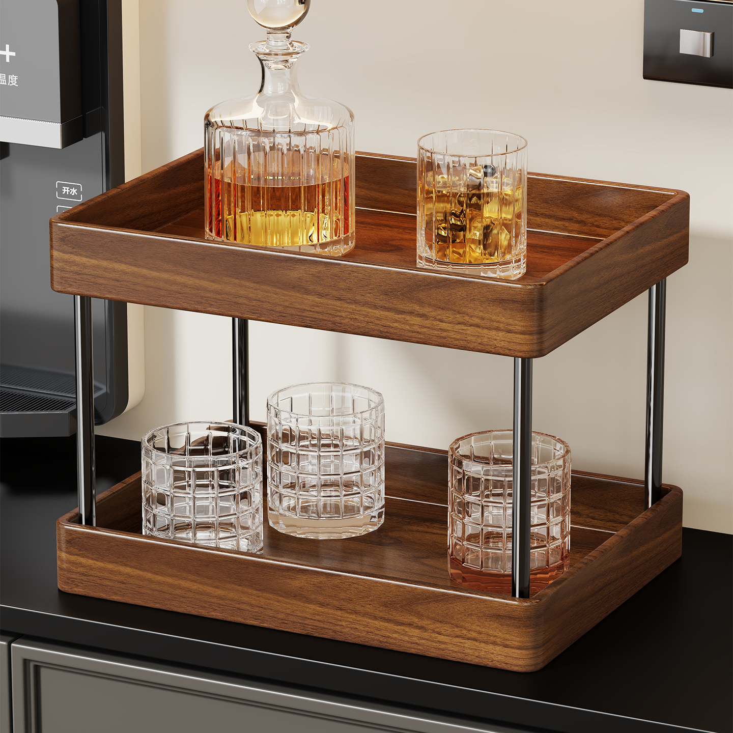 实木杯架高级感杯子收纳架