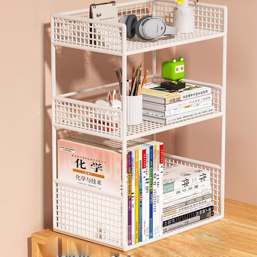 桌面置物架书架儿童绘本架收纳层架宿舍书桌分层架桌下可移动小书