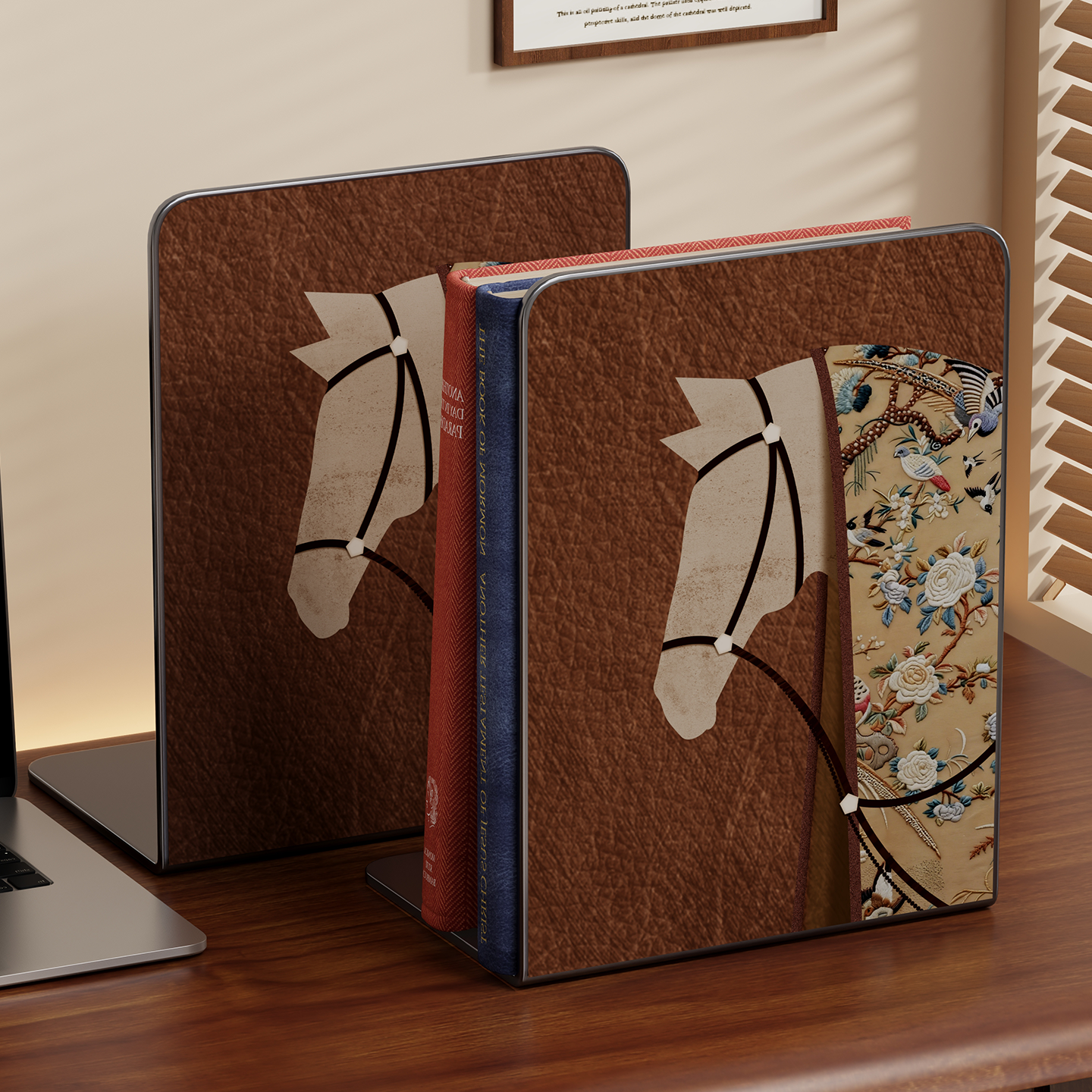 学生书立架大号加厚款多功能桌面书架宿舍收纳可分隔初高中生金属隔板多层书挡办公室复古高颜值可伸缩收纳架