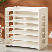 文件收纳盒多层文件架办公桌面文件柜木质资料柜抽屉式 办公室用品