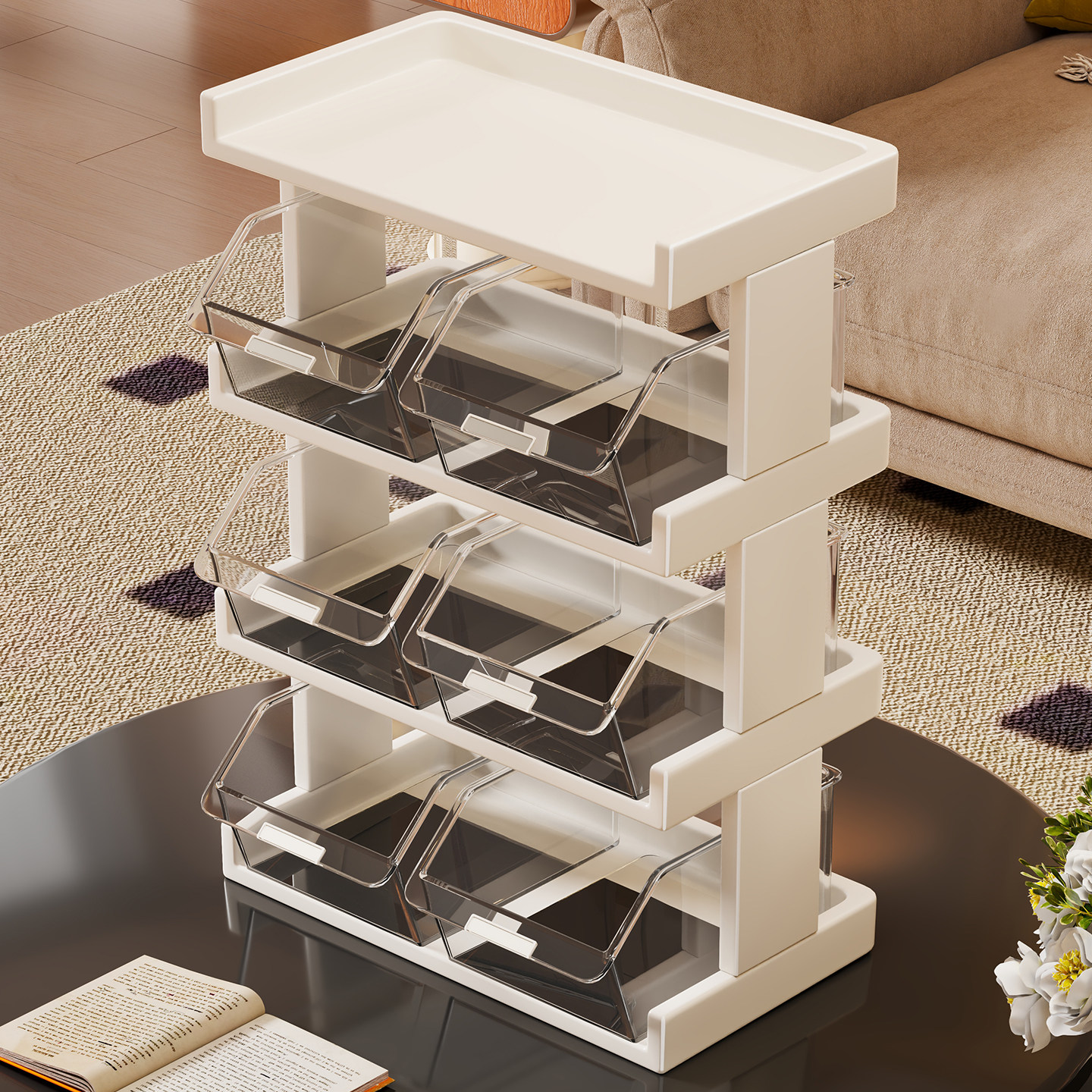 茶包收纳盒茶水间咖啡胶囊置物架办公室吧台桌面多层零食茶叶整理,收纳整理,桌面收纳盒,淘宝优惠券,粉丝福利购,淘宝优惠卷