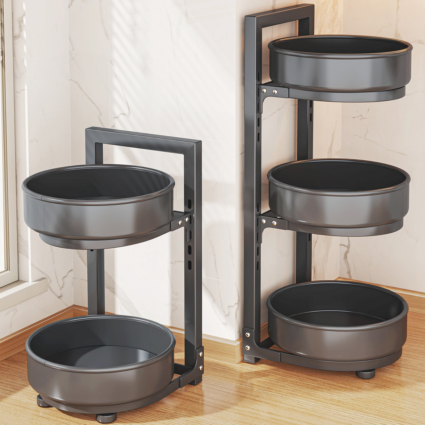 旋转调料品置物架台面盐酱