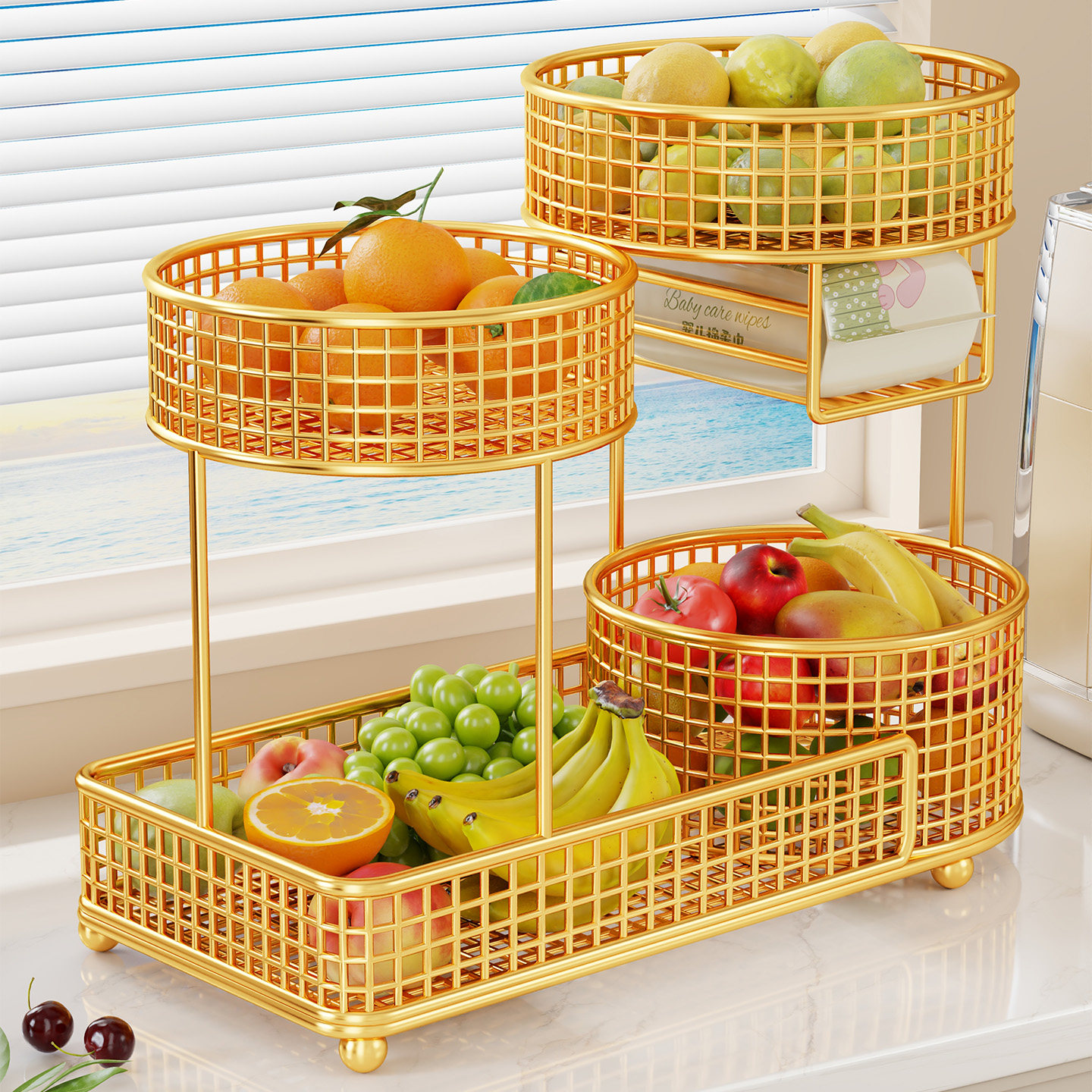 水果盘置物架桌面水果收纳架