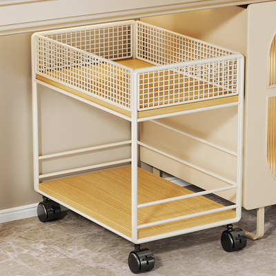 书架落地可移动整理架桌下大容量书本收纳箱学生课桌边带轮置物柜