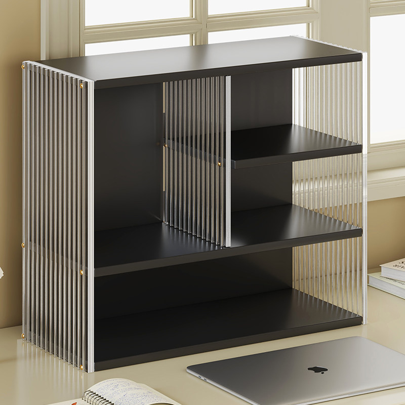 书桌置物架简易书架办公室多层文件收纳柜学生书本摆件储物盒