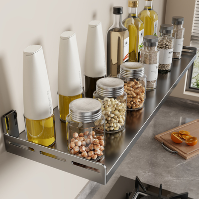 厨房置物架壁挂免打孔调料架