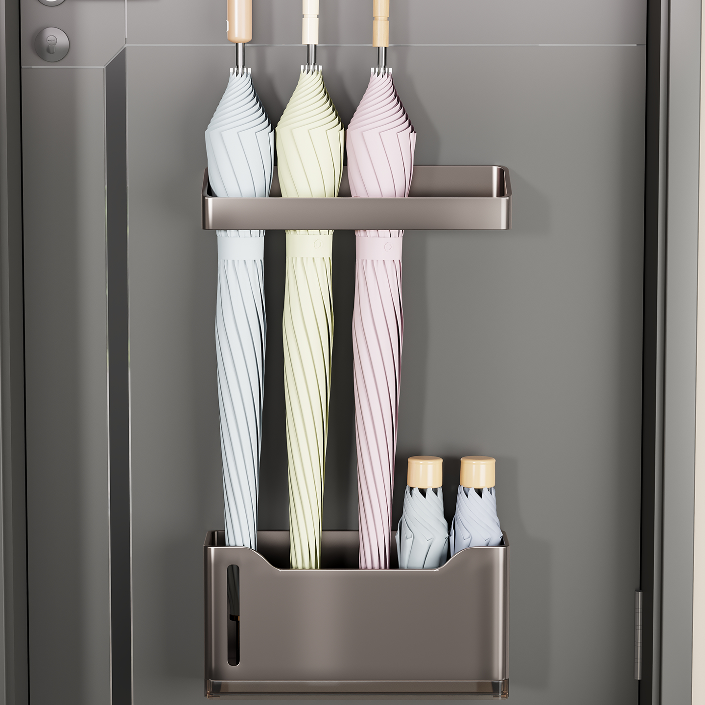 雨伞收纳架免打孔壁挂