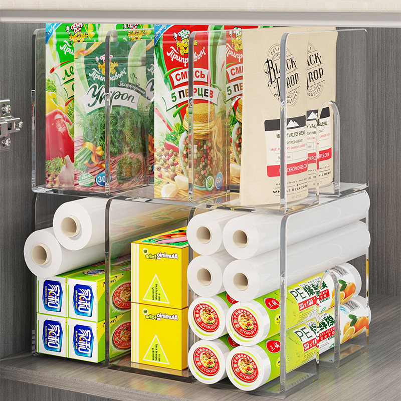 橱柜放保鲜袋收纳神器