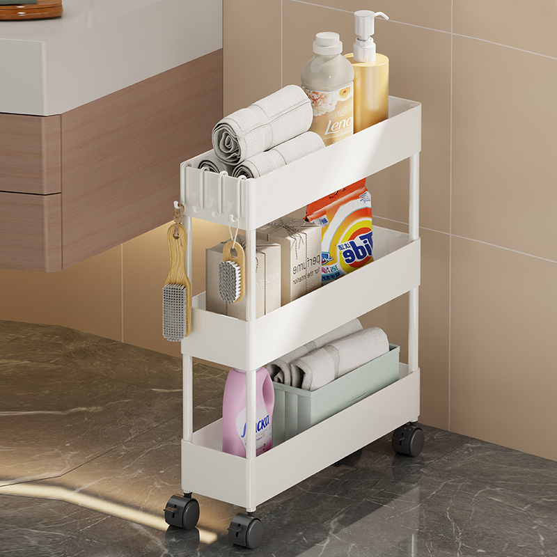 小清新塑料卫生间多功能小推车