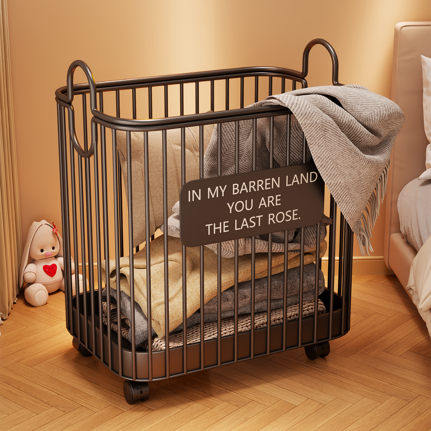 晚上床边放衣服神器脏衣篓