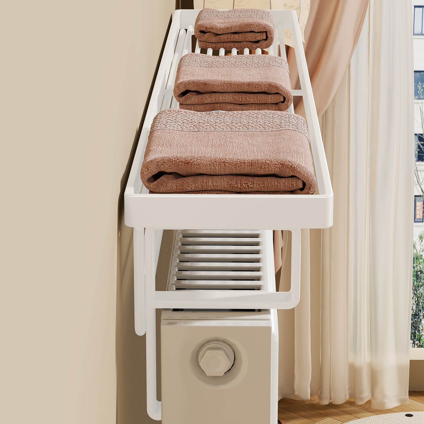 暖气片置物架家用新款上方晾衣神器暖气罩架暖气管遮挡装饰晾衣架,住宅家具,搁板/置物架/家用陈列架,淘宝优惠券,粉丝福利购,淘宝优惠卷