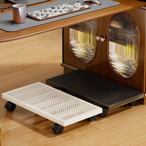 台式电脑主机托架桌下散热底座机箱支架家用办公可移动增高置物架