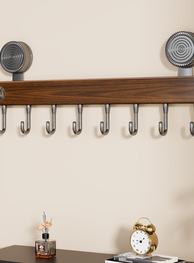 实木挂衣架墙上壁挂入户门