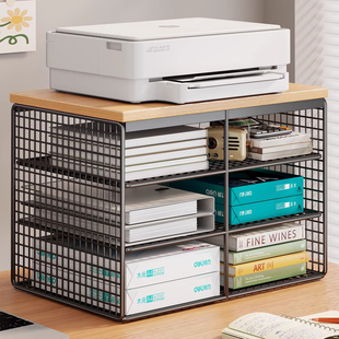 文件架简约百搭加厚储物架大容量多层收纳架办公室资料档案盒学生书桌书本架家用客厅杂志文件夹落地置物架子