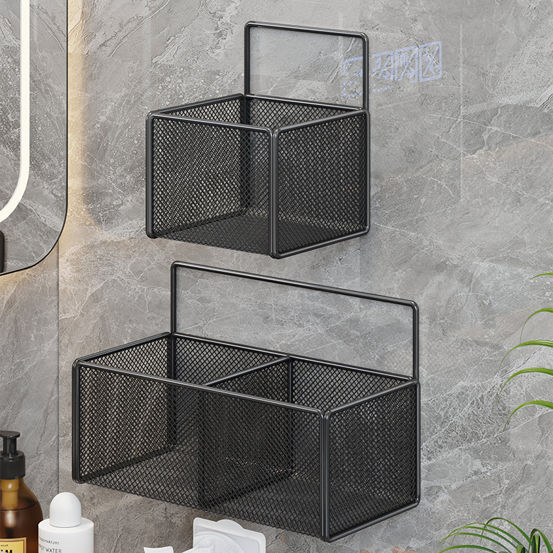 卫生间墙上面膜收纳架浴室置物架化妆品收纳盒可沥水分格置物挂架