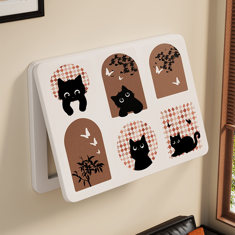 电表箱遮挡装饰画电闸免打孔翻盖多媒体讯号箱遮丑挂画弱电箱盖板